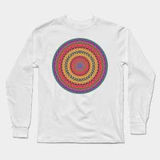 Colorful Abstract Circle Long Sleeve T-Shirt